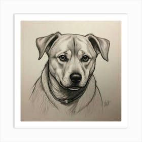 Dog Portrait 2 Art Print