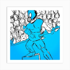 Blue Devil Art Print