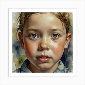 Portrait Of A Girl 1 Art Print