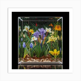 Iris Garden Art Print