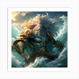 God of the seas Neptunus Art Print