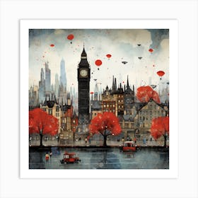 London Skyline Art Print