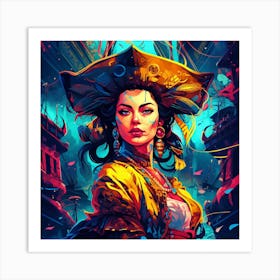 Pirate Girl 1 Art Print