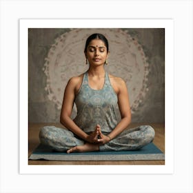 Yoga Pose Art Print