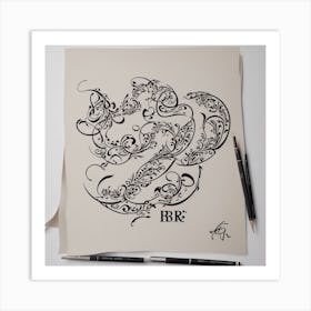 Dragon Tattoo Art Print