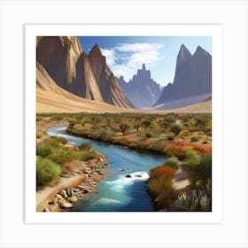 Desert Landscape 3 Art Print