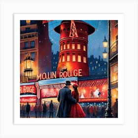 Paris At Night Art Print