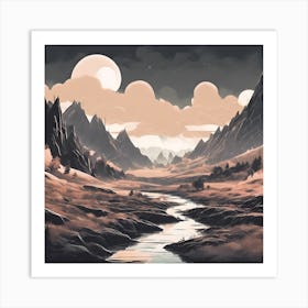 Landscape Painting Art Print