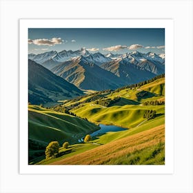 Alpine Landscape Art Print