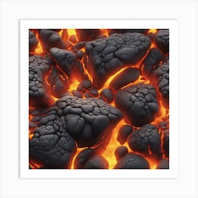 Lava texture 27 Art Print