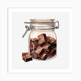 Chocolate Jar 1 Art Print