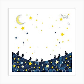 Night Sky With Stars Art Print