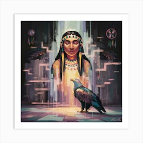 Eagle Woman 1 Art Print