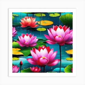 Lotus Flower 50 Art Print