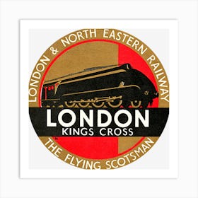 London Kings Cross Art Print