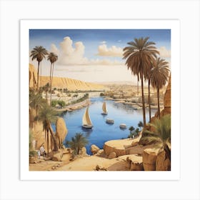 Egypt River Art Print