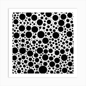 Black And White Dots Art Print