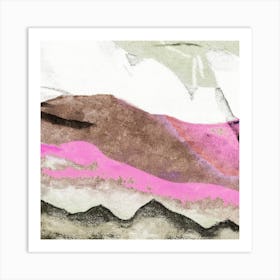 Pink Mountains Art Print