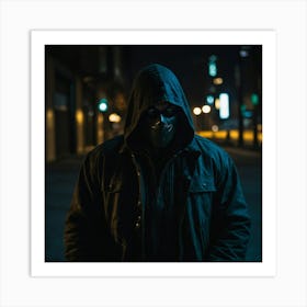 Man In Hoodie Art Print