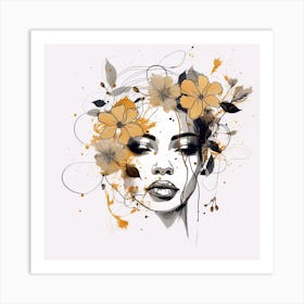 Flower Girl Art Print