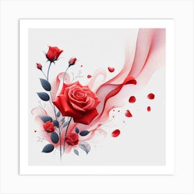 Rose, Modern 2 Art Print