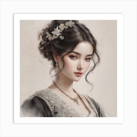 Chinese Girl Art Print