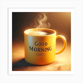 Good Morning coffee mug 4 Art Print