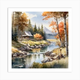 Cabin In The Woods 2 Art Print