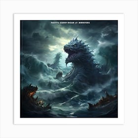 Godzilla Monsters Art Print