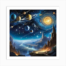 Space And Planets Art Print