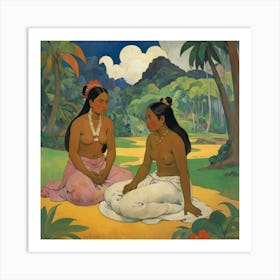 Mata Mau Once Upon A Time 1892 Paul Gauguin Art Print 3 Art Print