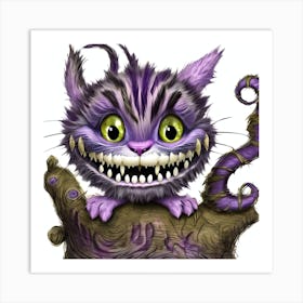 The Cheshire Cat Mlcfzagt Upscaled Art Print
