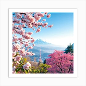 Cherry Blossoms In Japan 11 Art Print