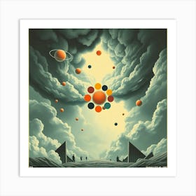 Spaceship In The Sky Art Print