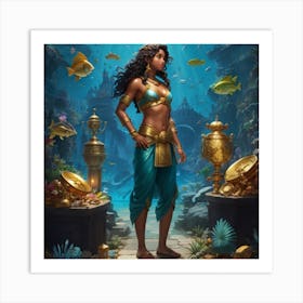 Atlantis Girl Art Print