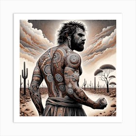 Man With Tatts Art Print