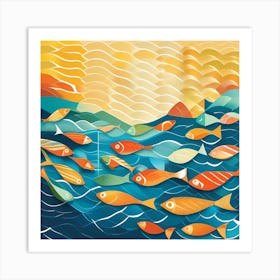 Fishes In The Sea 2 Art Print