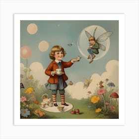 Fairy Tea Party Art Print