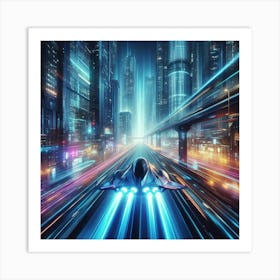 Futuristic Cityscape 6 Art Print