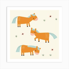 Little Horses Art Print