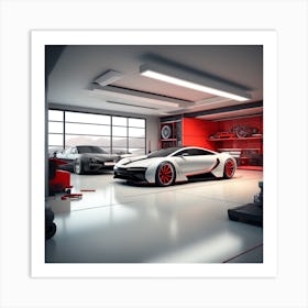 Car Garage Art Print