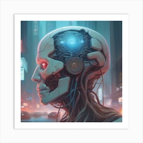 Futuristic Art 11 Art Print