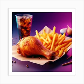 Chicken Food Restaurant83 Art Print
