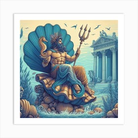 God Of The Sea Art Print