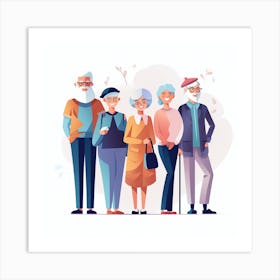 Old People 18 Art Print