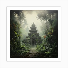 Temple In The Jungle Art Print