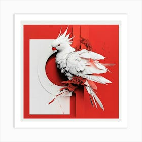 White Cockatoo Art Print