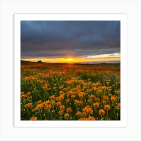 Sunset In California Art Print