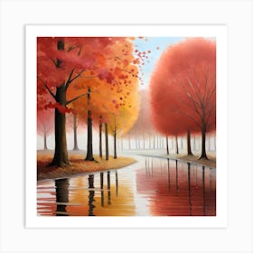 Autumn Reflections Art Print