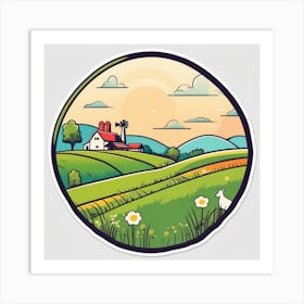 Farm Landscape 33 Art Print